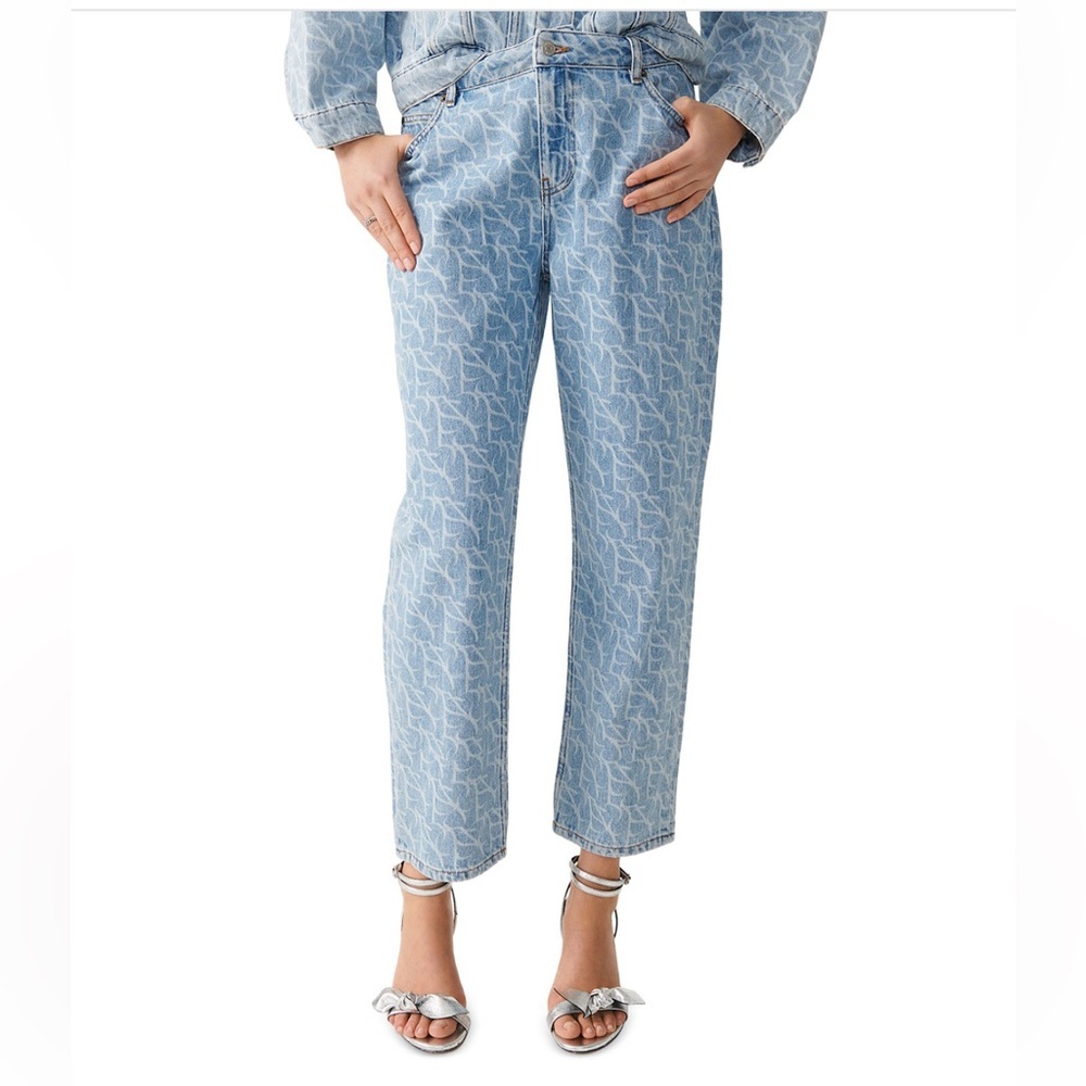 Ba&Sh Meva monogram cropped jeans Size 2